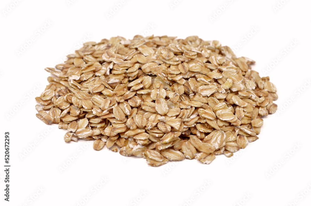 raw oatmeal isolated on white background raw oatmeal isolated on white background
