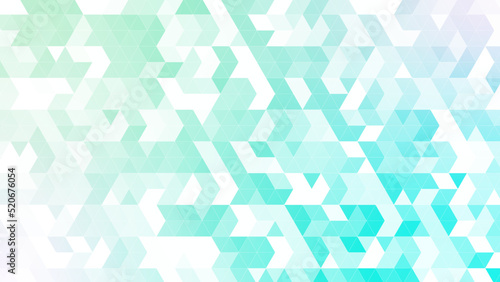 三角パターン背景素材，グリーンのグラデーション