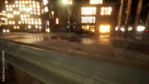 Wallpaper Mural Beautiful Hyperlapse timelapse of night Miami city traffic Torontodigital.ca