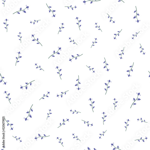 Wallpaper Mural Seamless floral pattern. Decorative background in modern minimalists style. Vector illustration.  Torontodigital.ca