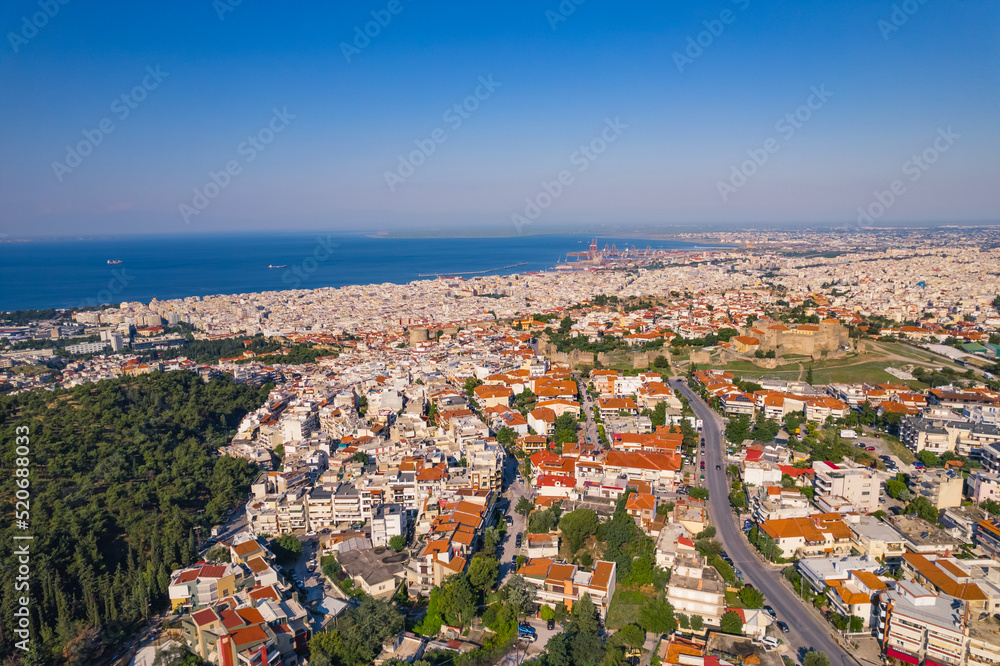 top-down with of Thessaloniki, Greece. High quality photo