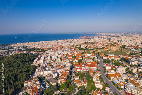 top-down with of Thessaloniki, Greece. High quality photo © PoppyPix