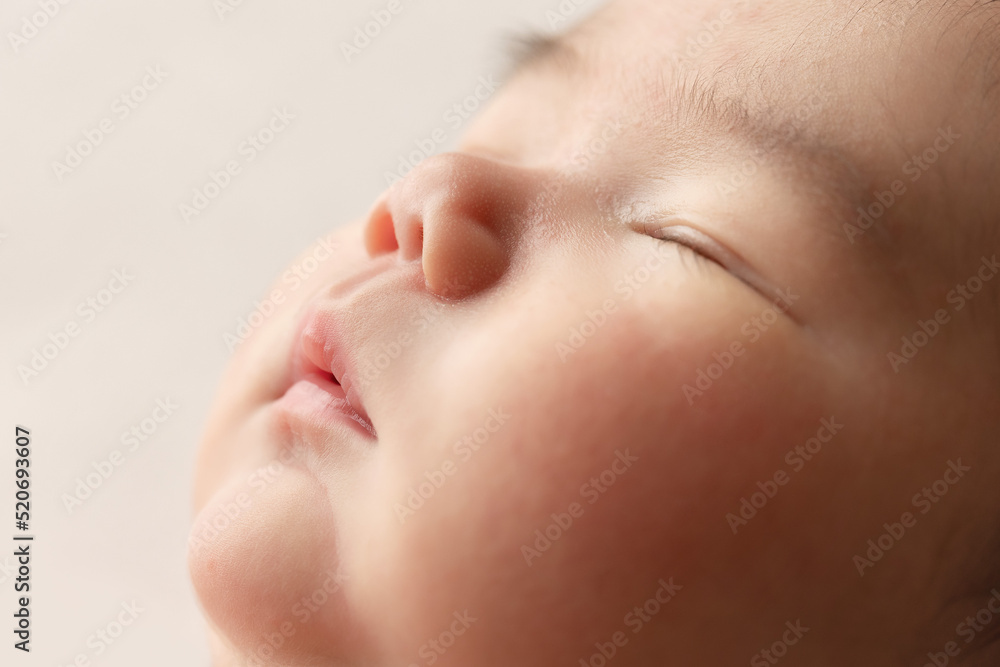 close up portrait of a newborn close up portrait of a newborn