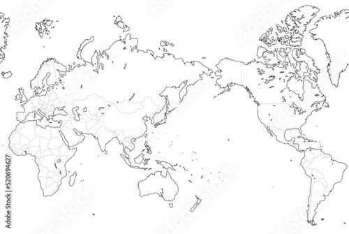 白地図 世界