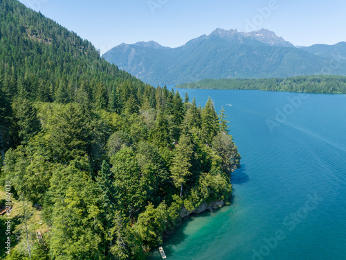 Obraz na płótnie Lake Cushman Washington Aerial w salonie