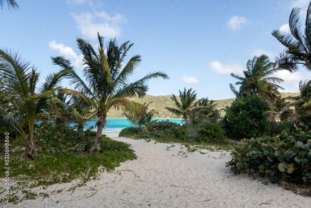 hidden beach at playa tamarindo on Culebra in Puerto Rico