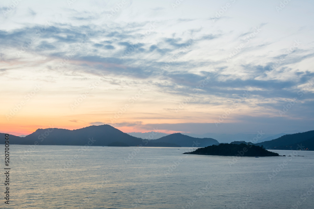 Sunset over the mountains at the coast of Angra dos Reis town, State of Rio de Janeiro, Brazil. Photo taken with Nikon D7100, 18-200 lens, at 32mm, 0.6 sec f 11 ISO 100. Date: Dec 28, 2016 Sunset over the mountains at the coast of Angra dos Reis town, State of Rio de Janeiro, Brazil. Photo taken with Nikon D7100, 18-200 lens, at 32mm, 0.6 sec f 11 ISO 100. Date: Dec 28, 2016