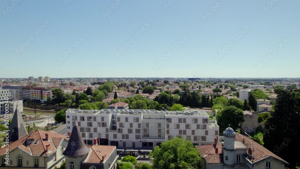 Aerial of Montpellier city in France. Aerial of Montpellier city in France.