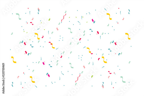 Colorful confetti background. Happy birthday with splashing confetti. Illustration of party event with confetti background 