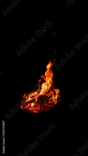 Blazing fireball effect on black background 06 © Dphotograph
