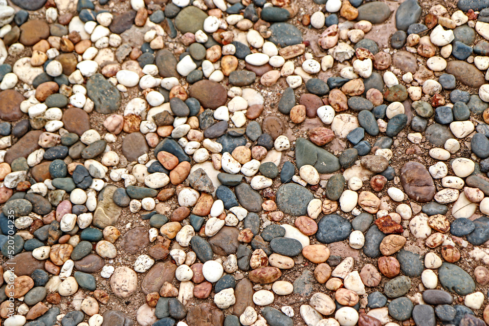 Naklejka premium Detail of pebbles background