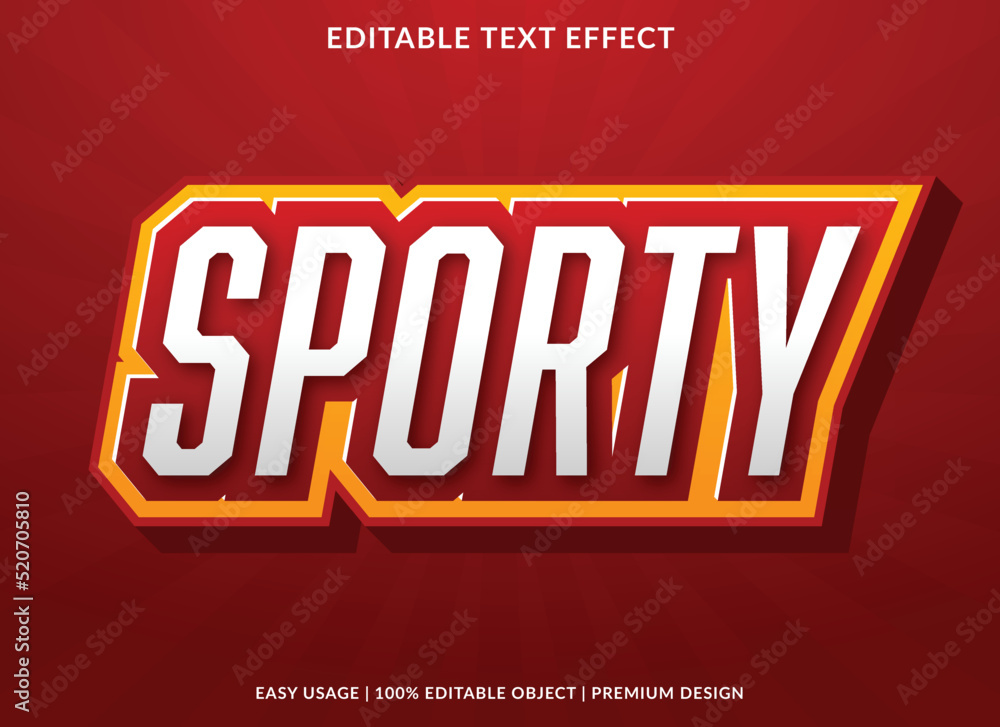 sporty editable text effect font template with abstract background style use for business logo sporty editable text effect font template with abstract background style use for business logo