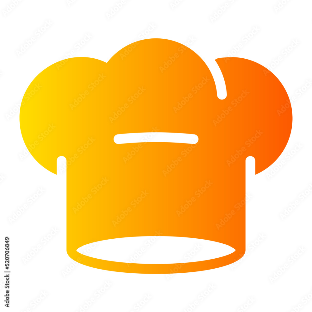 chef hat gradient icon chef hat gradient icon