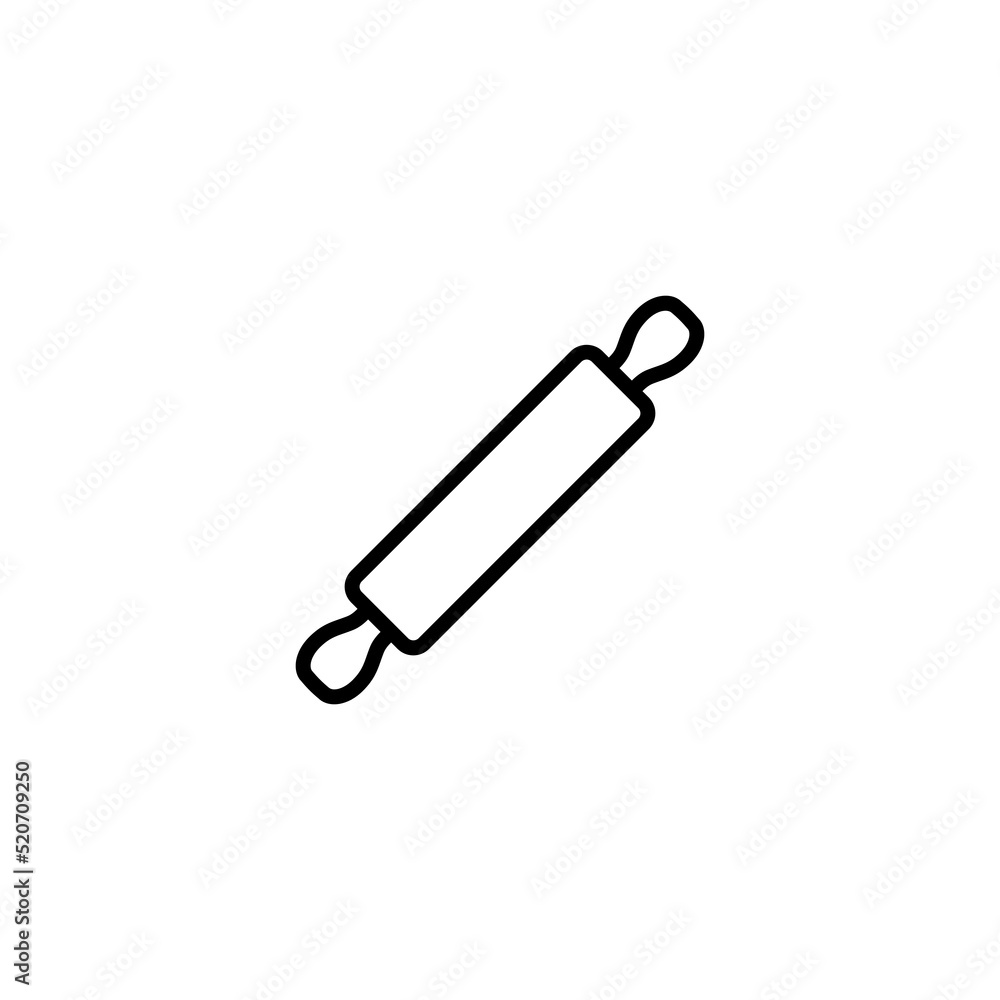 Rolling Pin line icon vector design Rolling Pin line icon vector design