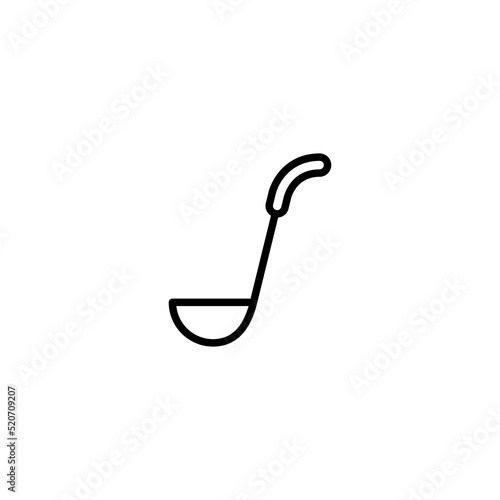 Ladle line icon vector design