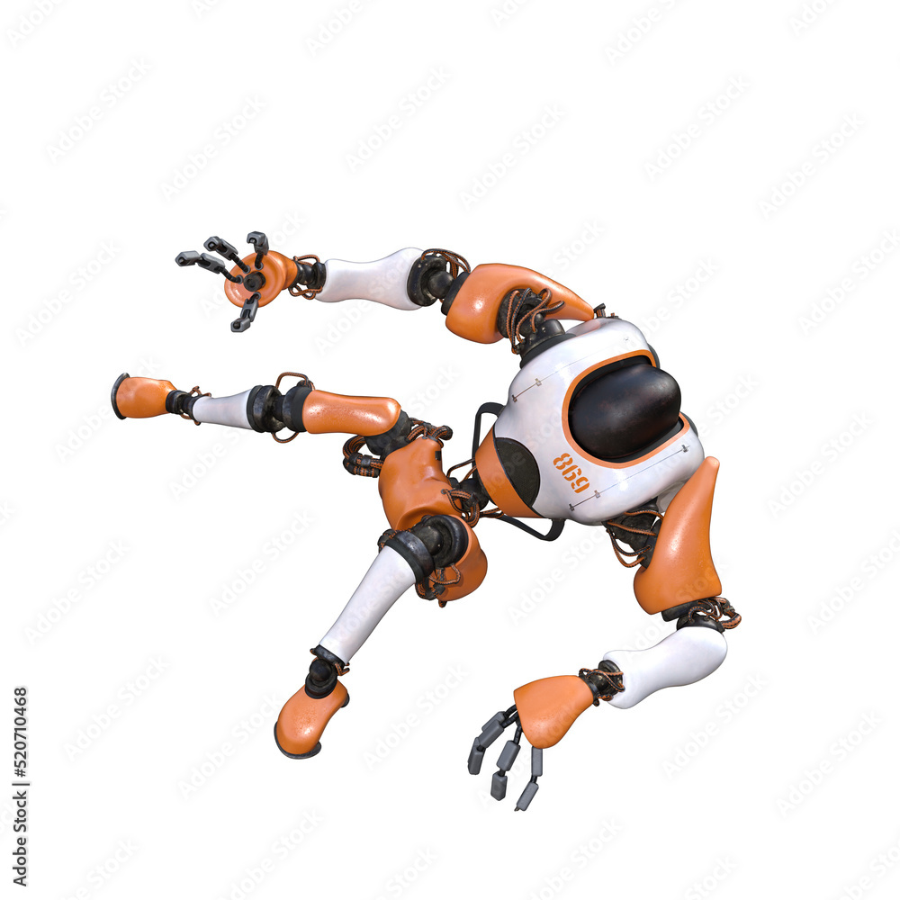 Cartoon character roboter isolated on white background. Character for collages, Clipart, photobashing. 3d rendering illustration. Cartoon character roboter isolated on white background. Character for collages, Clipart, photobashing. 3d rendering illustration.