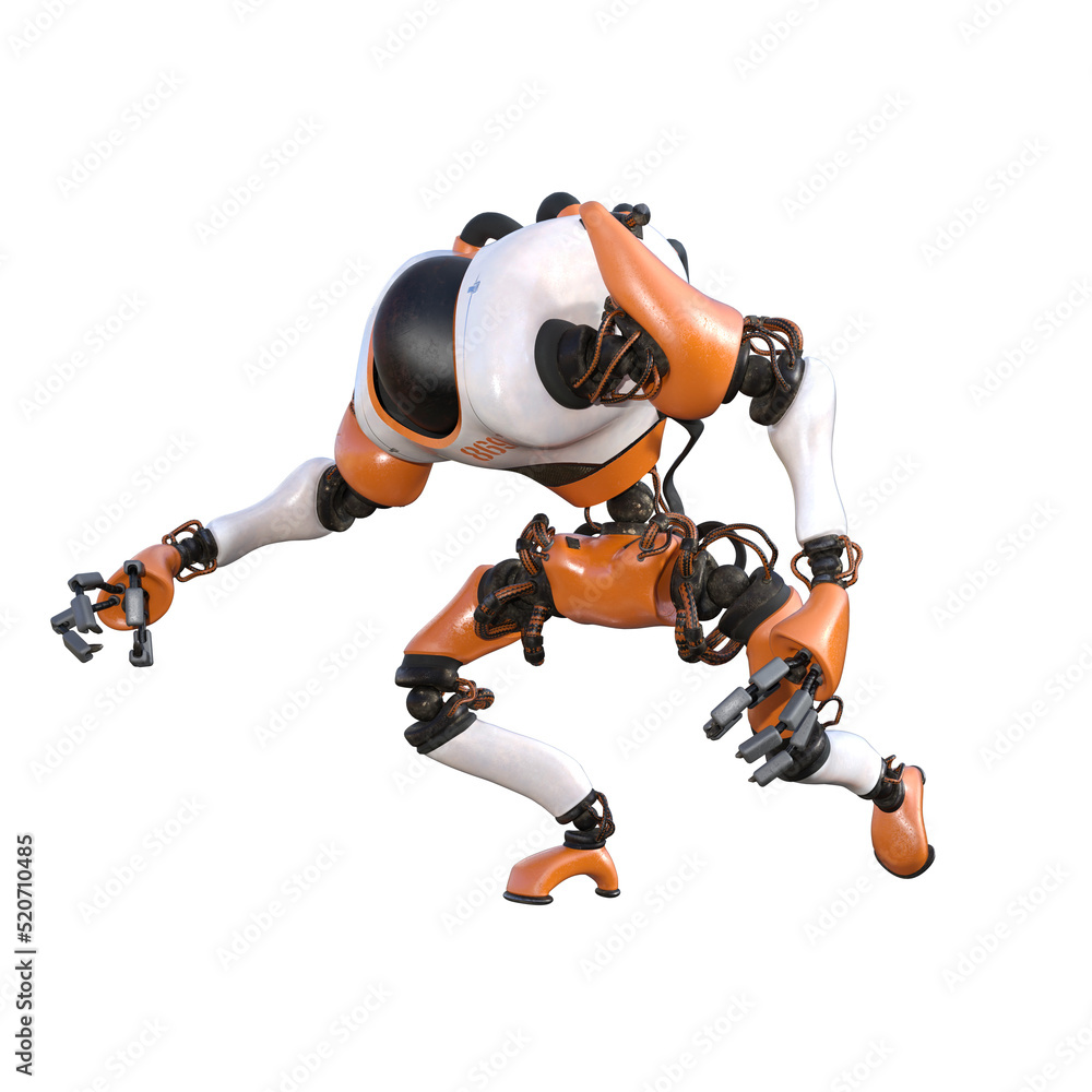 Cartoon character roboter isolated on white background. Character for collages, Clipart, photobashing. 3d rendering illustration. Cartoon character roboter isolated on white background. Character for collages, Clipart, photobashing. 3d rendering illustration.