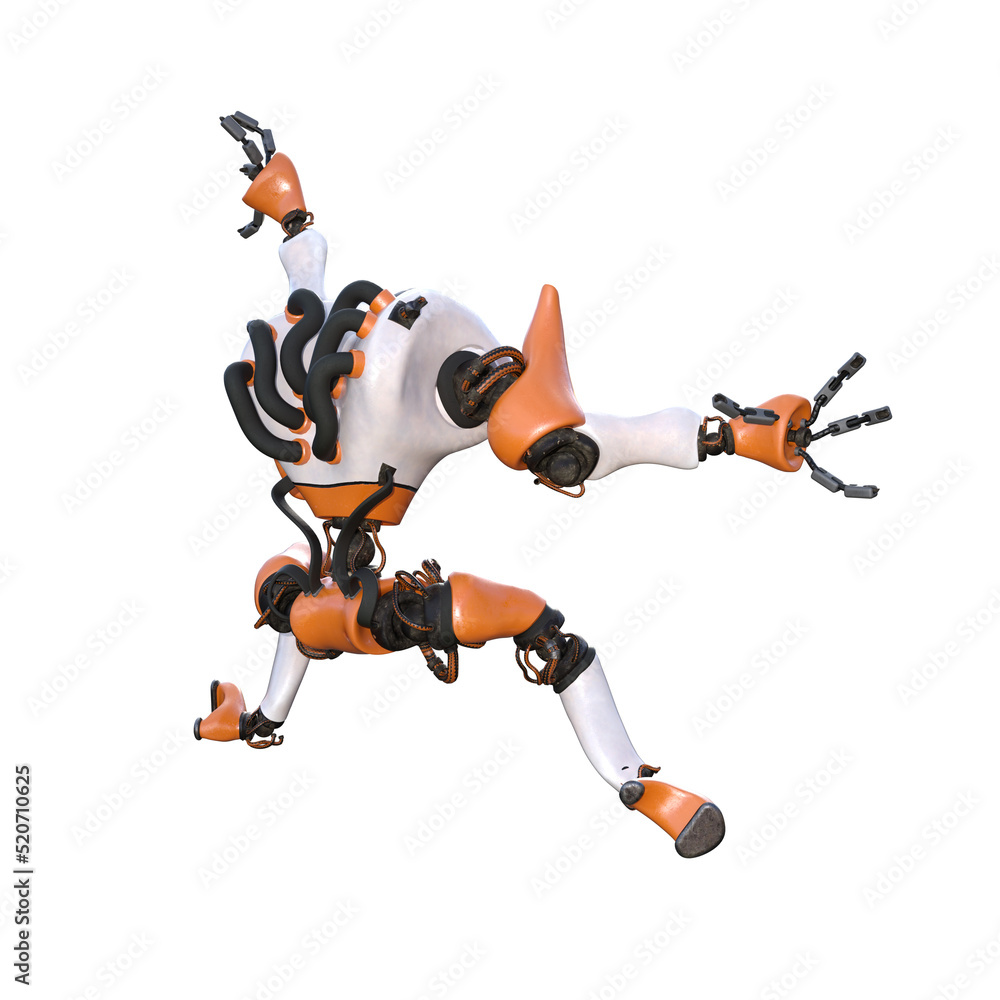 Cartoon character roboter isolated on white background. Character for collages, Clipart, photobashing. 3d rendering illustration. Cartoon character roboter isolated on white background. Character for collages, Clipart, photobashing. 3d rendering illustration.