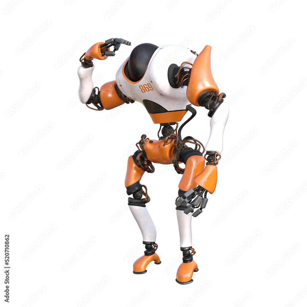 Cartoon character roboter isolated on white background. Character for collages, Clipart, photobashing. 3d rendering illustration. Cartoon character roboter isolated on white background. Character for collages, Clipart, photobashing. 3d rendering illustration.