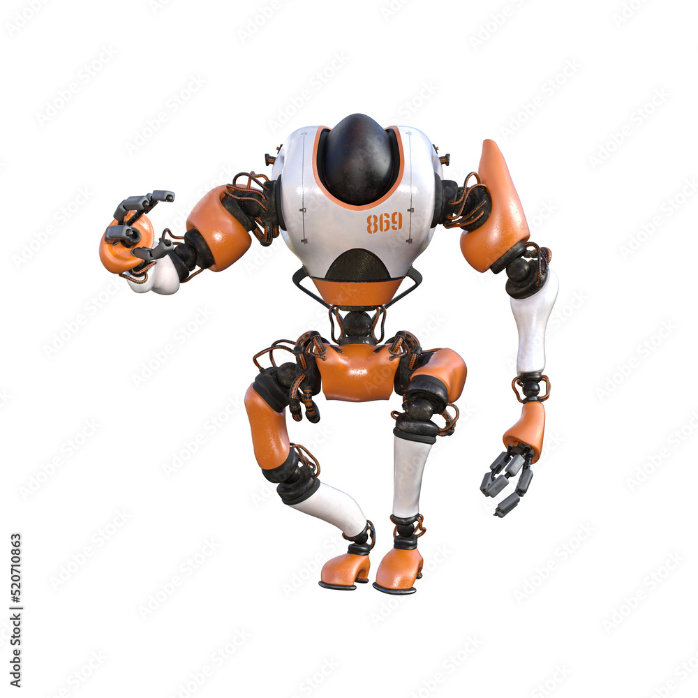 Cartoon character roboter isolated on white background. Character for collages, Clipart, photobashing. 3d rendering illustration. Cartoon character roboter isolated on white background. Character for collages, Clipart, photobashing. 3d rendering illustration.