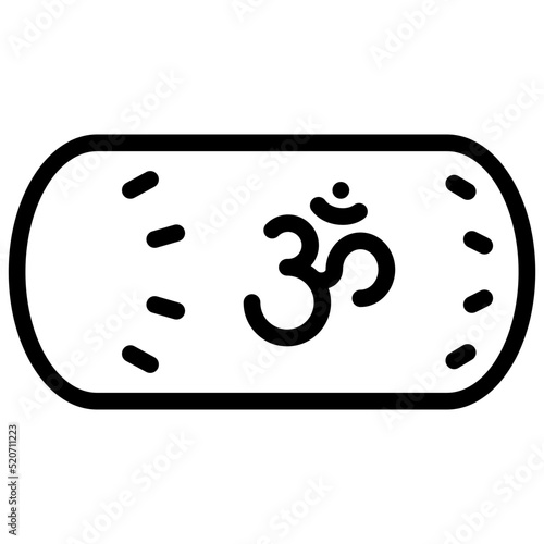 yoga bolster  icon