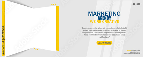 Business concept banner template, Business Agency corporate.