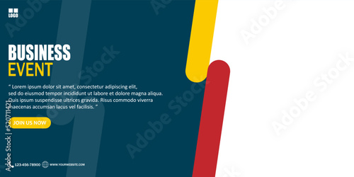 Business concept banner template, Business Marketing Event.