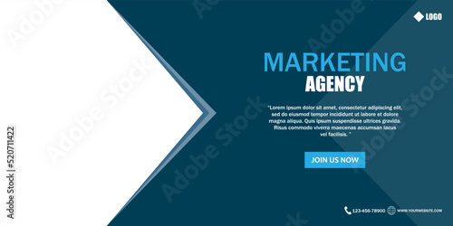 Business concept banner template, Business Agency corporate.