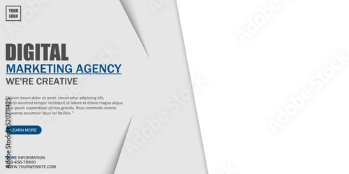 Business concept banner template, Business Teamwork corporate.