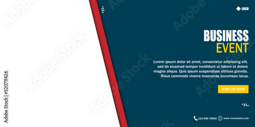 Business concept banner template, Business Marketing Event.