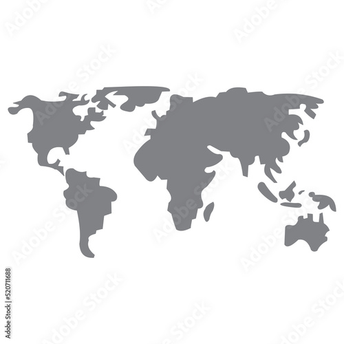 World map icon vector illustration symbol
