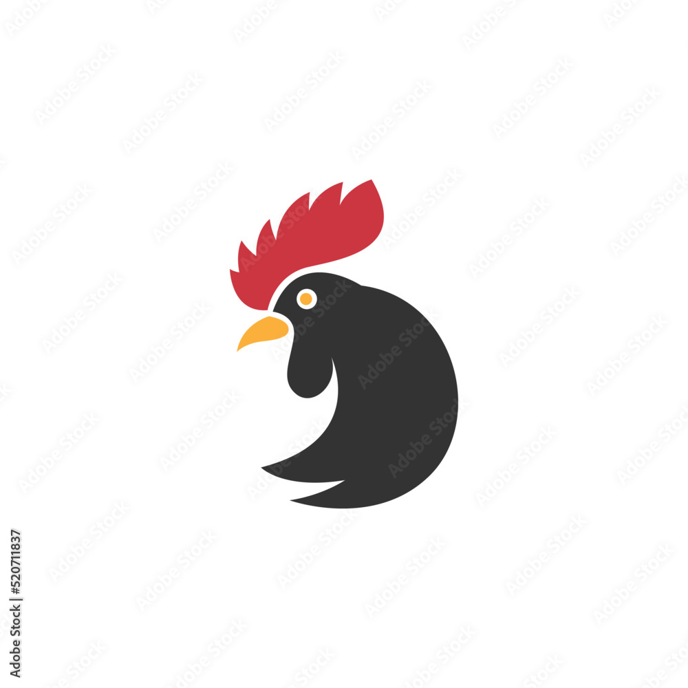 Fototapeta premium Chicken logo icon design