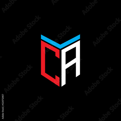 CA letter logo creative design with vector graphic, CA simple and modern logo.