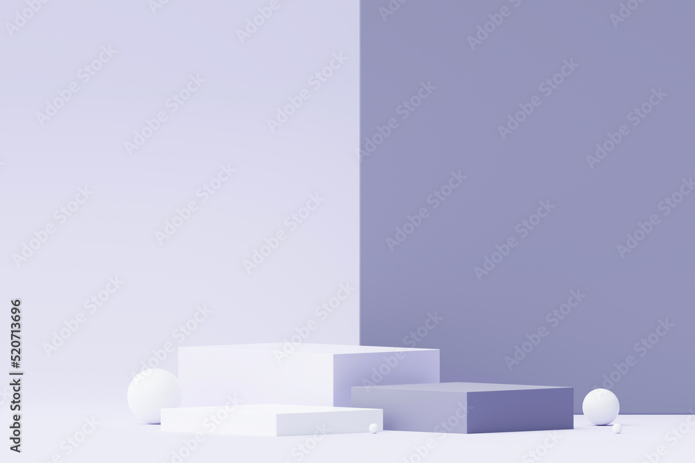 3d render Pastel Purple minimal background with podium stand. Purple ...