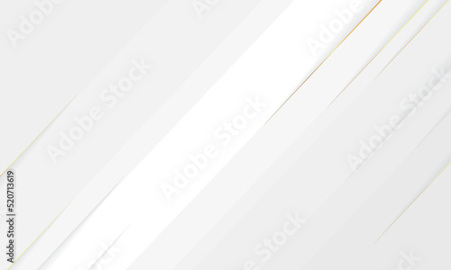 White background with golden line luxury