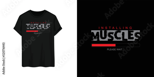 Workout T-shirt design vector for men
