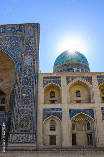 Traditional oriental architecture in the Uzbek city of Bukhara