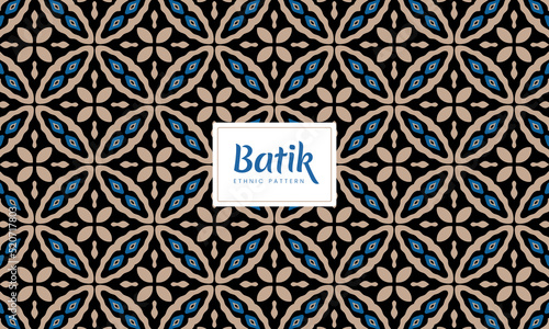 Batik Indonesian parang culture traditional decorative patterns Vector