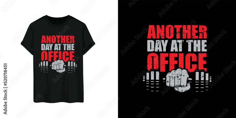 Fototapeta premium Workout T-shirt design vector for men