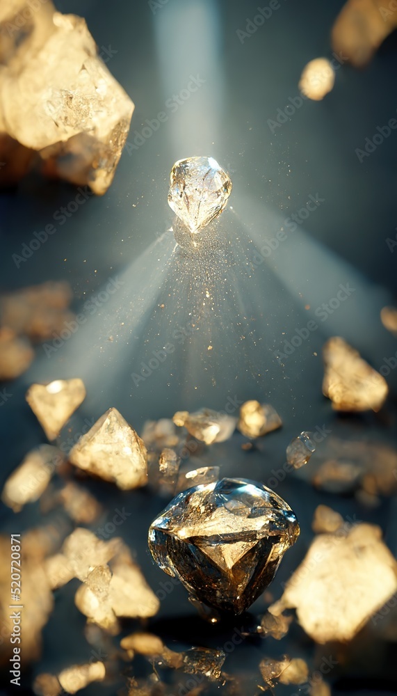 gold crystals wallpaper