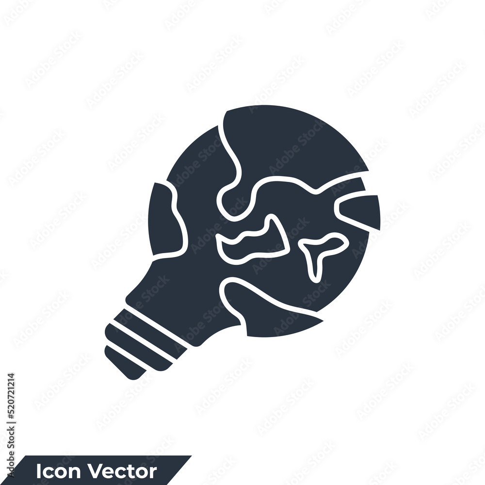 global solution icon logo vector illustration. light bulb and globe symbol template for graphic and web design collection global solution icon logo vector illustration. light bulb and globe symbol template for graphic and web design collection