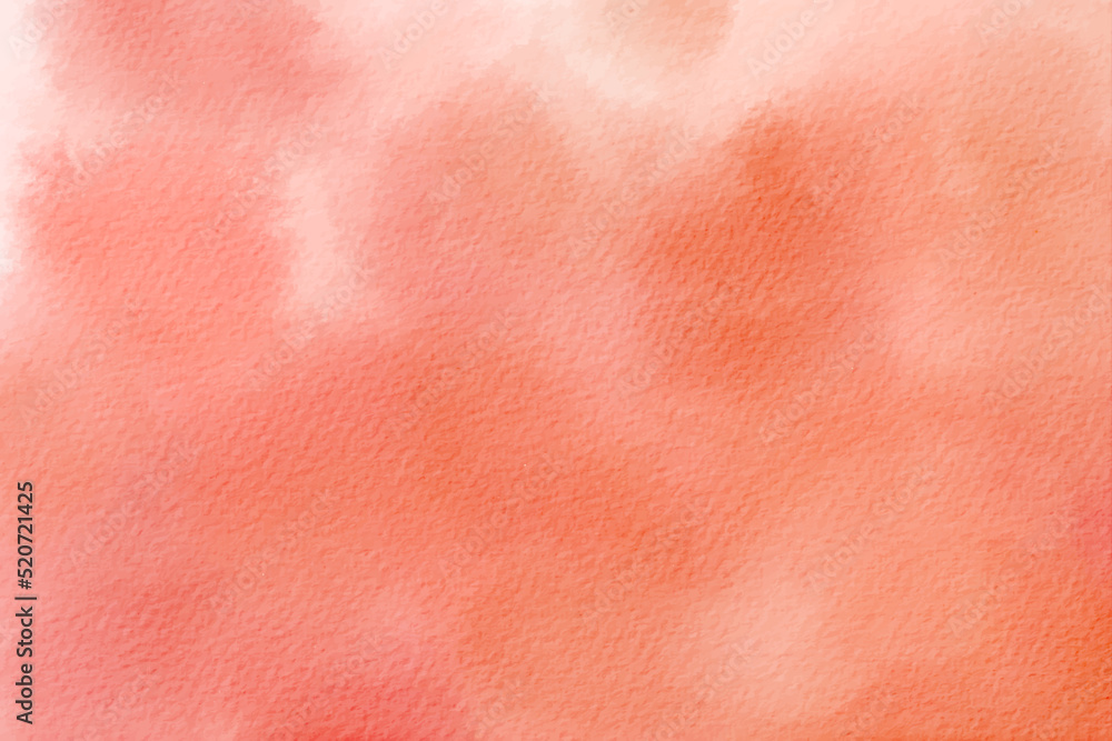 Fototapeta premium Red orange watercolor background