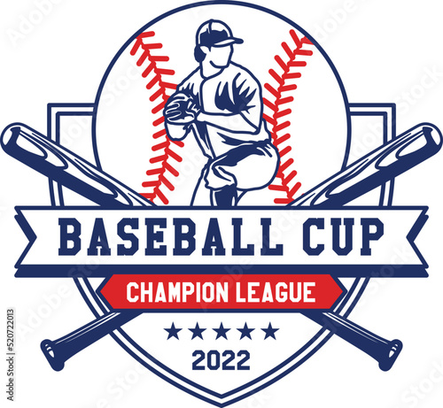 Hand Drawn Baseball Emblems of teams and competitions Badge