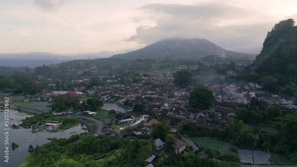 Batur Lake Active Volcano Mount Bali Indonesia Batur Lake Active Volcano Mount Bali Indonesia