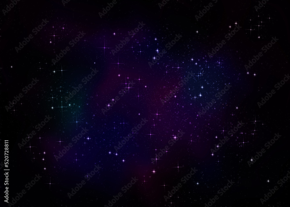 Abstract starry space