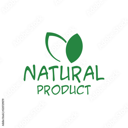 natural product icon on white background