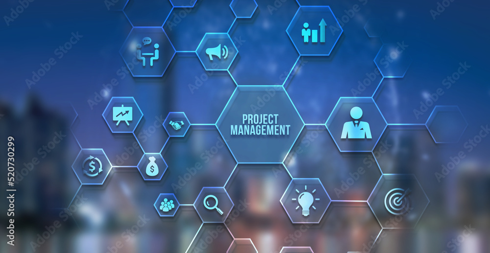 Internet, business, Technology and network concept. Project management concept. 3d illustration Internet, business, Technology and network concept. Project management concept. 3d illustration