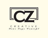 CZ Box Creative Tow Letters Logo