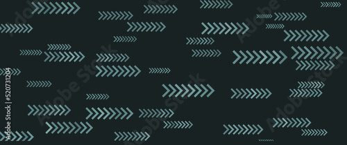 Abstract seamless identical arrow pattern on a solid colored background, suitable for background, backdrop, digital art illustration.