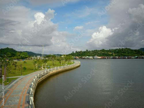 Brunei water village, Brunei Park, Brunei River